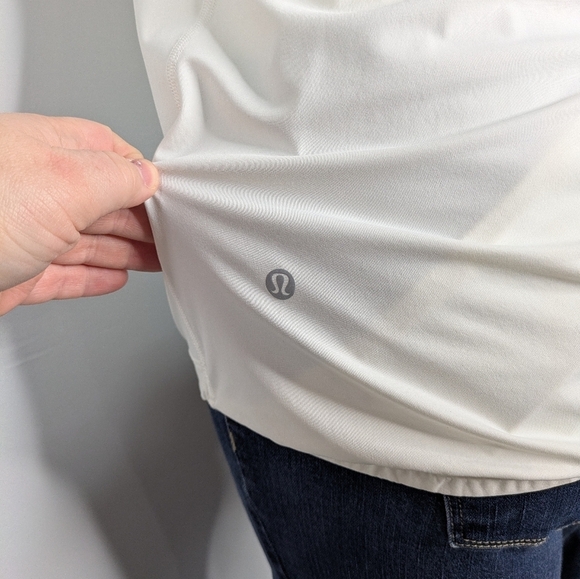 Lululemon White Strappy Breathable Exercise Workout Tank 4 - Picture 4 of 8